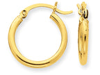 FJC Finejewelers 14k Yellow Gold Polished 2mm Round Hoop Earrings