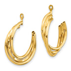 FJC Finejewelers 14k Yellow Gold Polished Hoop Earring Jackets