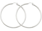 FJC Finejewelers 14k White Gold 2.5mm Round Hoop Earrings