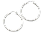 FJC Finejewelers 14k White Gold 2.5mm Round Hoop Earrings
