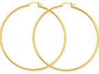 FJC Finejewelers 14k Yellow Gold Polished 2mm Round Hoop Earrings