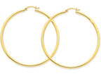 FJC Finejewelers 14k Yellow Gold Polished 2.5mm Round Hoop Earrings