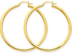 FJC Finejewelers 14k Yellow Gold Polished 3mm Round Hoop Earrings