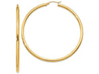 FJC Finejewelers 14k Yellow Gold Polished 3mm Round Hoop Earrings