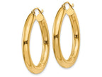 FJC Finejewelers 14k Yellow Gold Polished 4mm X 30mm Tube Hoop Earrings