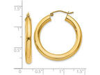 FJC Finejewelers 14k Yellow Gold Polished 4mm X 30mm Tube Hoop Earrings