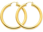 FJC Finejewelers 14k Yellow Gold Polished 5mm Tube Hoop Earrings