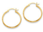 FJC Finejewelers 14k Yellow Gold Polished Hoop Earrings