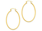 FJC Finejewelers 14k Yellow Gold Oval Polished Hoop Earrings