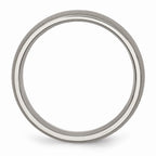 Chisel Titanium Stone Finish 7mm Wedding Band