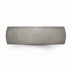 Chisel Titanium Stone Finish 7mm Wedding Band