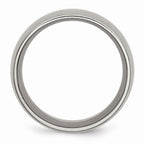 Chisel Titanium 12mm Brushed Wedding Band