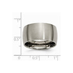 Chisel Titanium 12mm Brushed Wedding Band