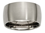 Chisel Titanium 12mm Brushed Wedding Band