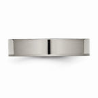 Chisel Titanium Flat 5mm Polished Wedding Band