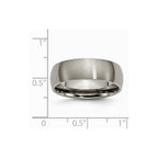Chisel Titanium 7mm Brushed Wedding Band