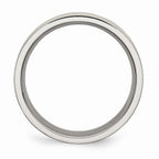 Chisel Titanium Yellow Ip-plated Grooved 7mm Polished Wedding Band