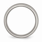 Chisel Titanium Black Carbon Fiber 8mm Polished Wedding Band