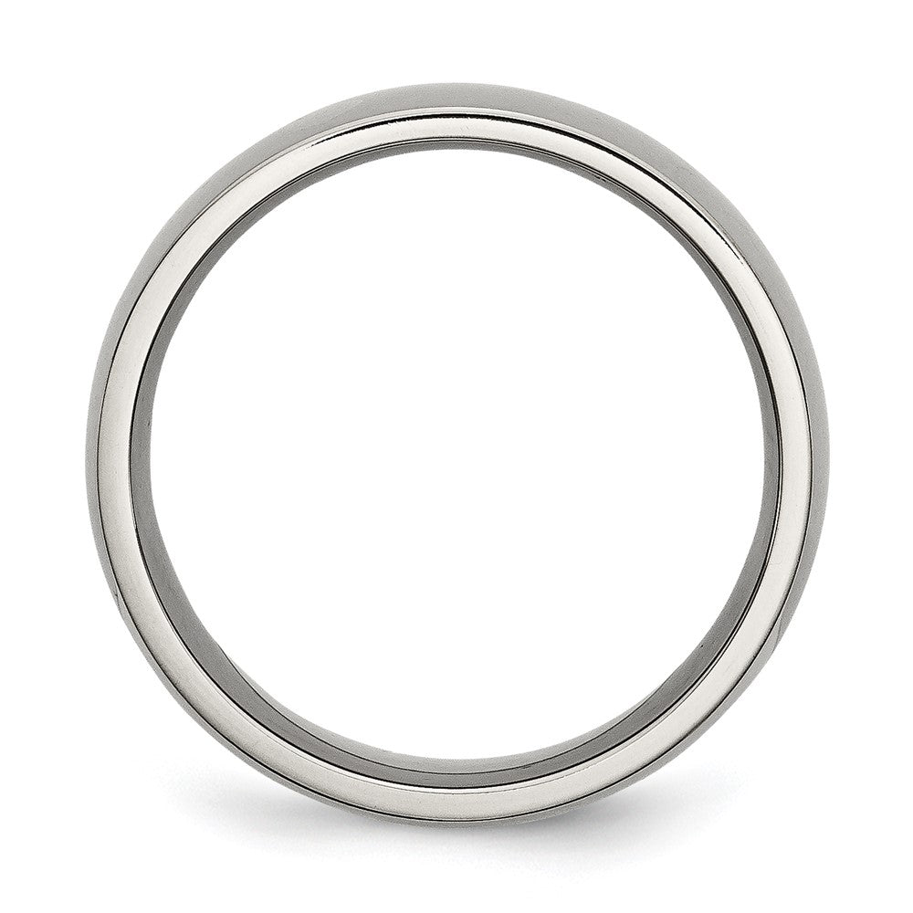 Chisel Titanium 8mm Polished Wedding Band