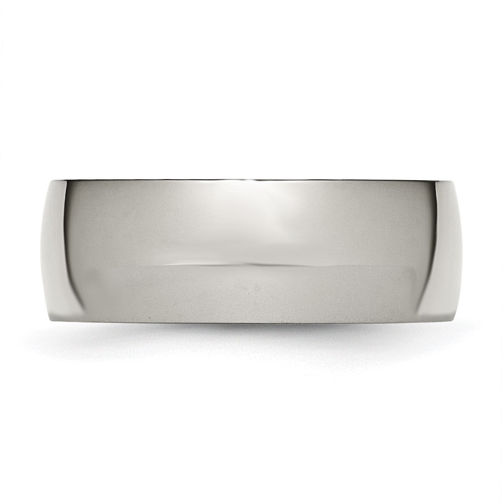 Chisel Titanium 8mm Polished Wedding Band