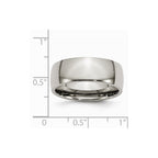 Chisel Titanium 8mm Polished Wedding Band