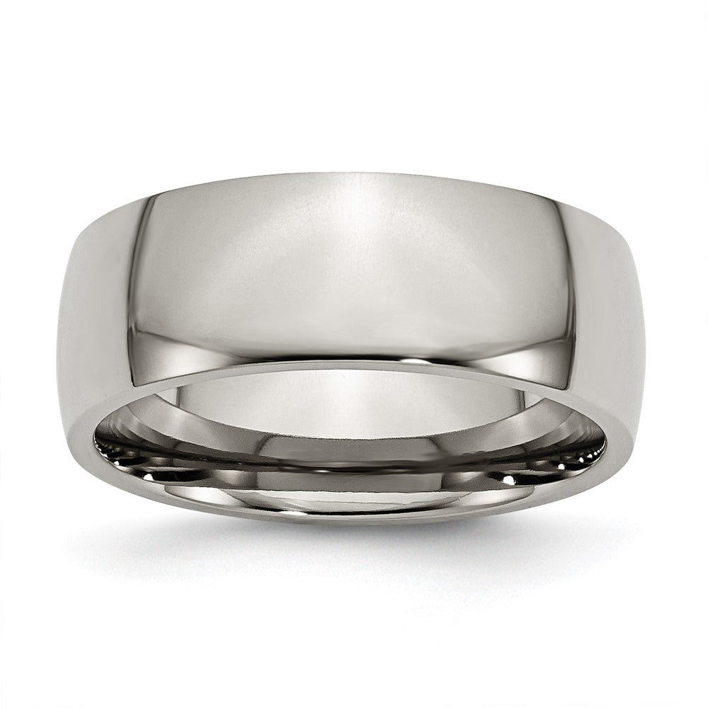 Chisel Titanium 8mm Polished Wedding Band