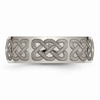 Chisel Titanium 8mm Polished Wedding Band