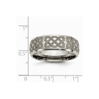 Chisel Titanium 8mm Polished Wedding Band