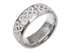Chisel Titanium 8mm Polished Wedding Band
