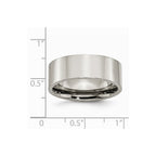 Chisel Titanium Flat 8mm Polished Wedding Band