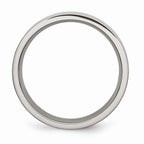 Chisel Titanium Flat 6mm Polished Wedding Band