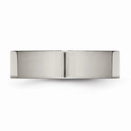 Chisel Titanium Flat 6mm Polished Wedding Band