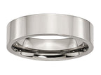 Chisel Titanium Flat 6mm Polished Wedding Band