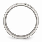 Chisel Titanium Flat 6mm Brushed Wedding Band