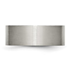 Chisel Titanium Flat 8mm Brushed Wedding Band