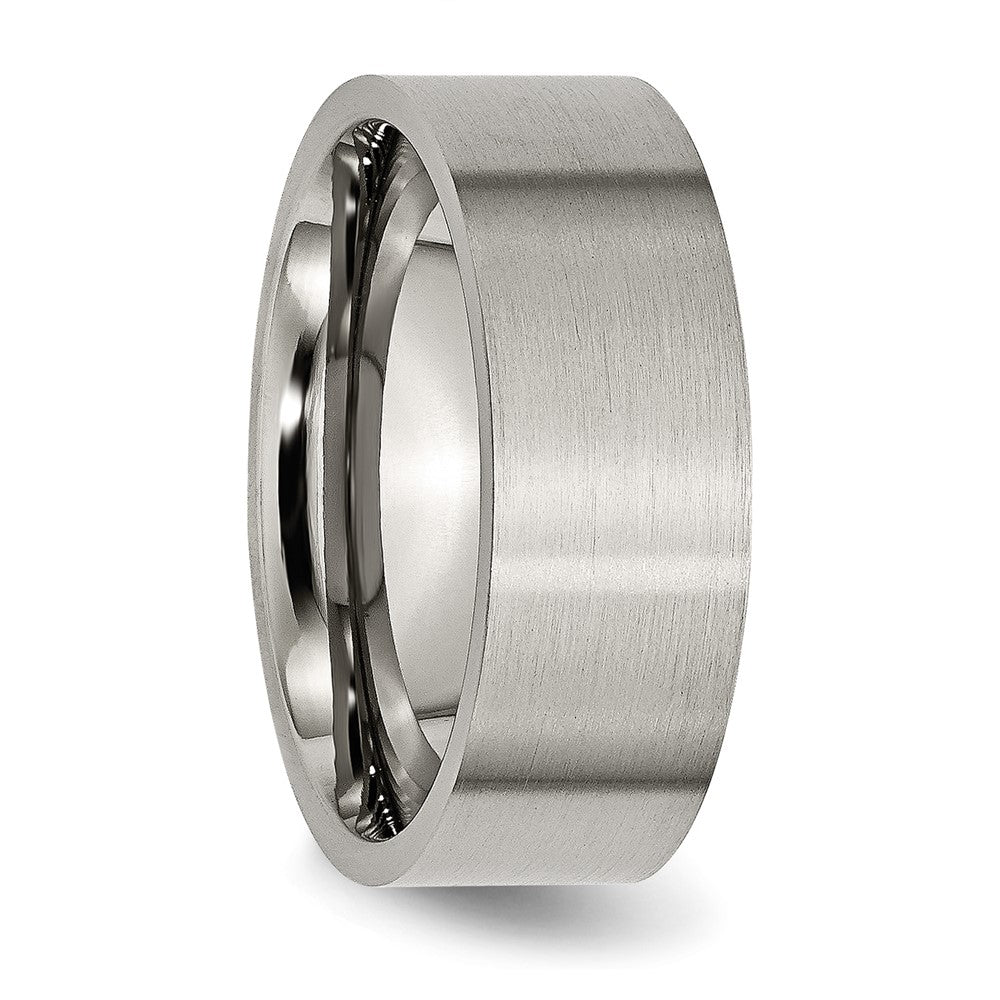 Chisel Titanium Flat 8mm Brushed Wedding Band