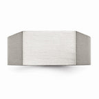 Chisel Titanium Polished And Brushed Signet Ring
