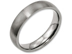 Chisel Titanium 5mm Brushed Wedding Band