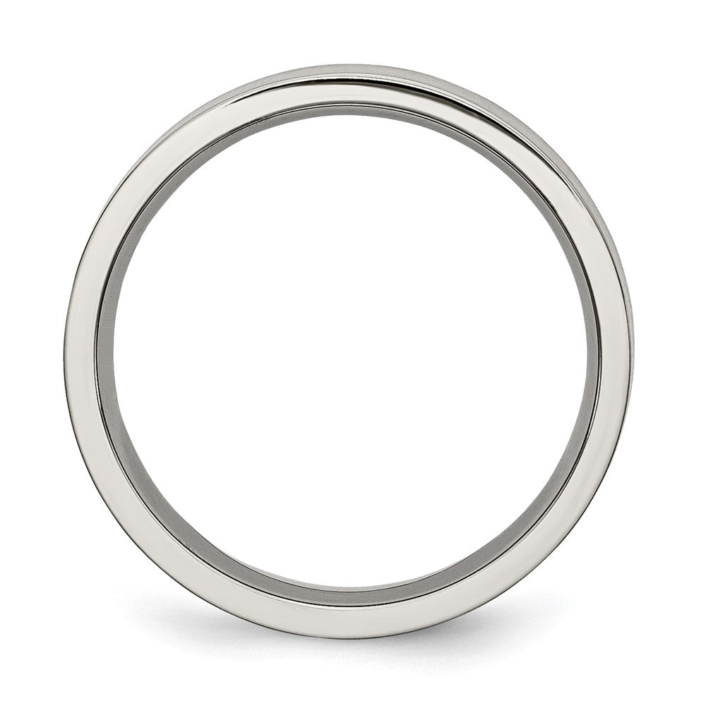 Chisel Titanium Flat 5mm Brushed Wedding Band