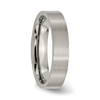 Chisel Titanium Flat 5mm Brushed Wedding Band