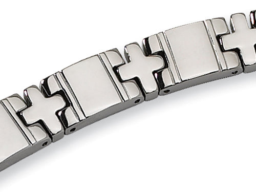 Chisel Titanium Polished Bracelet - 8.25 inches