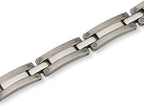 Chisel Titanium Brushed and Polished Bracelet - 8.5 inches