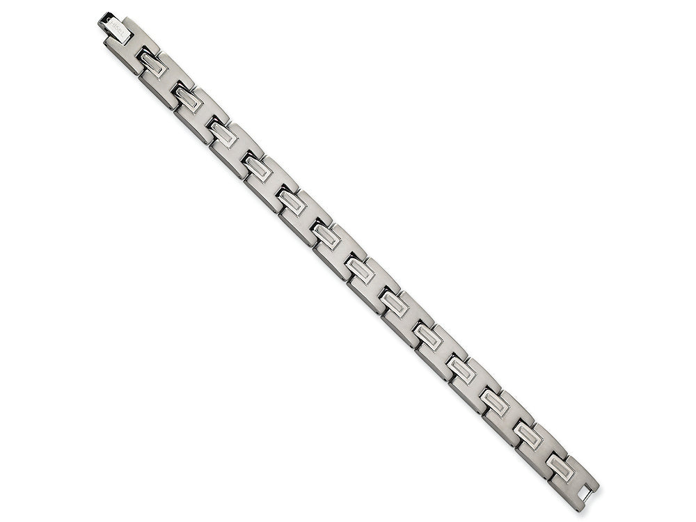 Chisel Titanium Brushed and Polished Bracelet - 8.75 inches