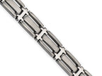 Chisel Titanium Brushed and Polished Bracelet - 8.75 inches