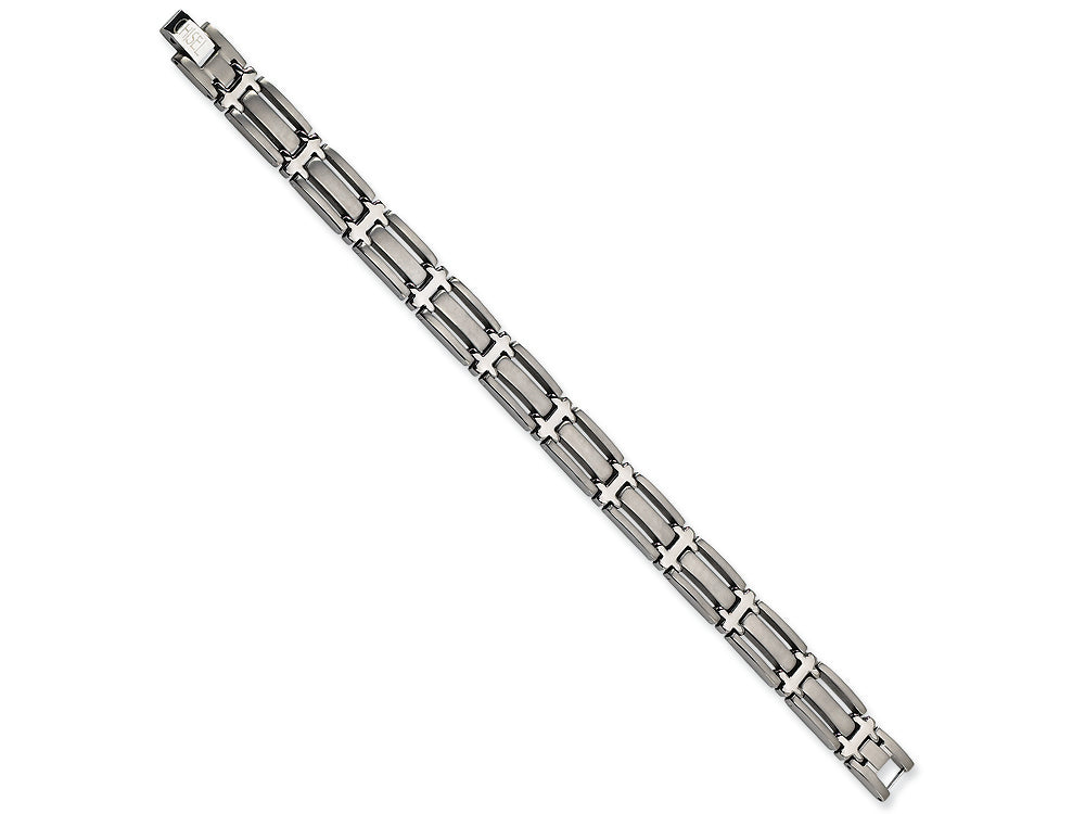 Chisel Titanium Brushed and Polished Bracelet - 8.75 inches