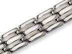 Chisel Titanium Brushed and Polished Bracelet - 8.5 inches