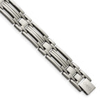 Chisel Titanium Polished Bracelet - 8.75 inches