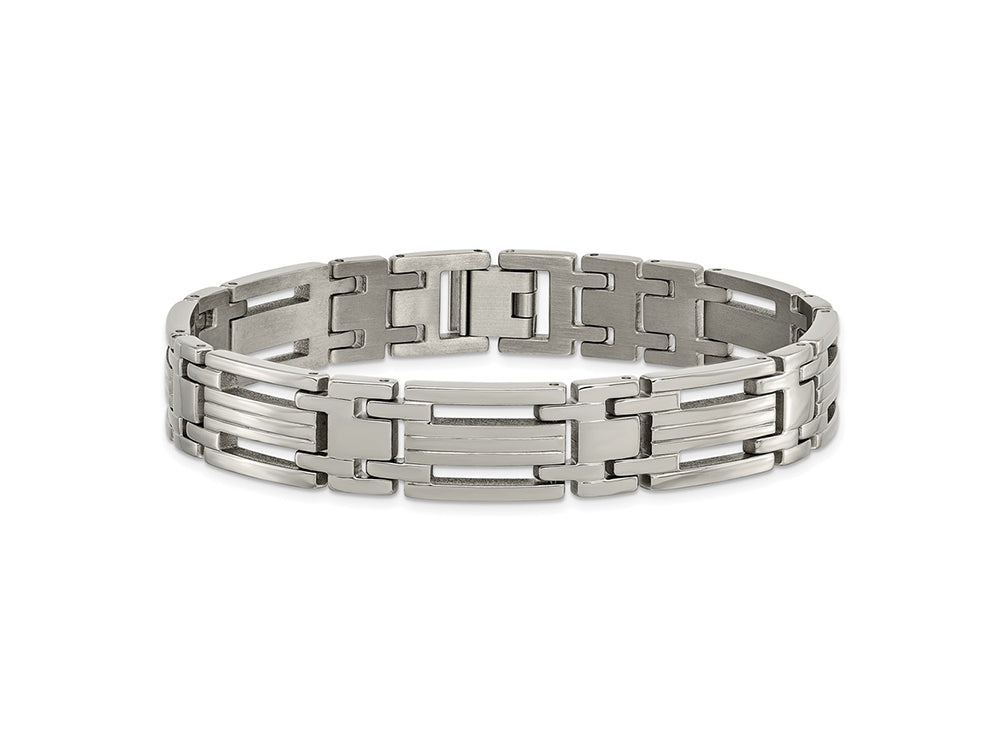 Chisel Titanium Polished Bracelet - 8.75 inches