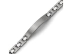 Chisel Titanium Brushed and Polished ID Bracelet - 8.5 inches