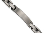 Chisel Titanium Brushed ID Bracelet - 8.75 inches